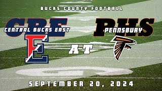 High School Football  Central Bucks East Patriots at Pennsbury Falcons 92024 [upl. by Hannan177]