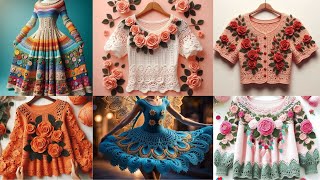 Amazing and stunning hand knitted dresses for girls [upl. by Inaflahk820]