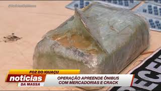 Operação apreende ônibus com mercadorias e crack  Notícias da Massa 180919 [upl. by Whiffen64]