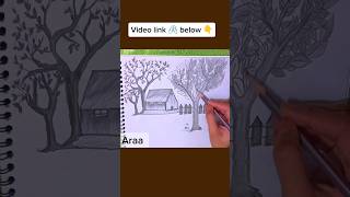 Pencil shadingpencil drawingbeautifulscenery [upl. by Emie]