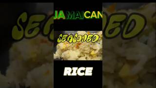 JAMAICAN SEASONED RICE🇯🇲🍚😄 food delicious jamaicancuisine jamaica homemade cooking healthy [upl. by Ahsiekin370]