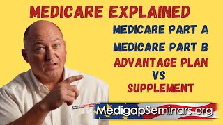 MedicareExplained Parts A amp B Advantage vs Supplement [upl. by Lyrej]