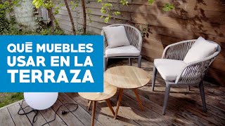 Qué muebles podemos usar en la terraza [upl. by Rumit]