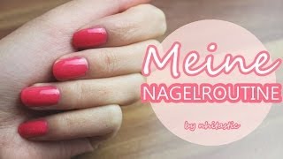 Meine Nagelroutine  Pflege Feilen amp Nagellack  Drogerie Produkte gegen brüchige Nägel [upl. by Roderigo698]