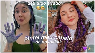 pintando meu cabelo de novokkkkk [upl. by Ahseiat]