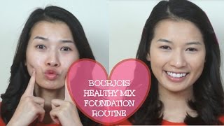 TEST amp TRY ♡ Kem Nền Bourjois Healthy Mix Foundation ♡ PrettyMuch [upl. by Antonie]