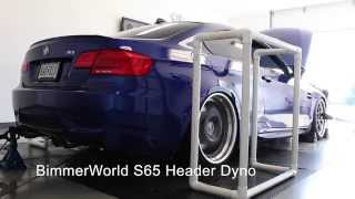 BimmerWorld E9X M3 Longtube TriY Header Dyno [upl. by Anillek]