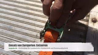 Zurrgurt Ratsche lösen ✅ Spanngurt lösen ✅ Zurrgurt lösen ➤ Anleitung 👨‍🔧👩‍🔧 How to 💪 [upl. by Tihor]