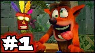 Crash Bandicoot NSane Trilogy  Part 1  This Game is EASY [upl. by Anirtap]