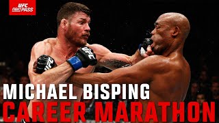 Michael Bisping  Career Marathon Highlights [upl. by Annoynek]