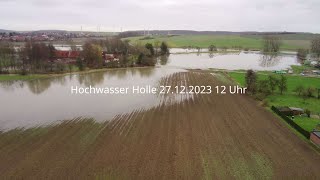 Hochwasser 2023  Holle  Sottrum 27122023 [upl. by Ymerej]