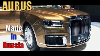 AURUS  Review of premium Russianmade cars [upl. by Eugilegna]