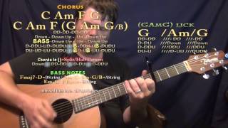 Cradled in Love Poets of the Fall Guitar Lesson Chord Chart  Capo 4th [upl. by Nawrocki854]