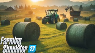 Recogemos la cosecha de ensilaje  Villarejo Ep2  Farming Simulator 22 [upl. by Hanaj]