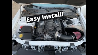 How to install a JLT series 2 Cold Air Intake on a Dodge Challenger Scatpack [upl. by Arukas979]