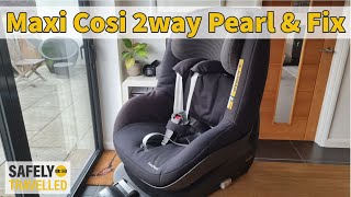 Maxi Cosi 2way Pearl amp Fix  Installation in a Mercedes CClass W204 with ISOFIX [upl. by Swane]