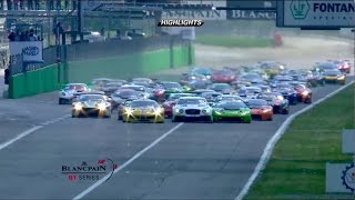 Blancpain GT Series  Monza 2017 Short Highlights [upl. by Ennoryt]