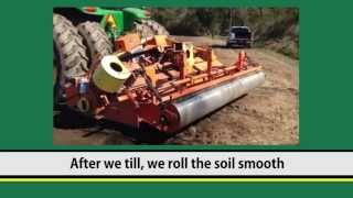 Planting Tall Fescue Seed with a Seedbed Preparer at SuperSods Hendersonville NC Sod Farm [upl. by Paxton681]