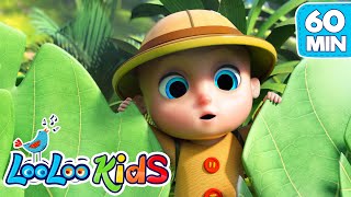 Down In The Jungle  S3EP15 Kindergarten Fun Highlights Compilation  LooLoo Kids Songs for Kids [upl. by Enyala]