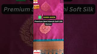 Premium quality 👌Pure Kanchi Soft Silk Sarees just Rs1950 only FREE SHIPPING kanchisilk saree [upl. by Zoara]