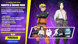 How To Get Naruto amp Sasuke Bundle In Fortnite Unlock Naruto Shippuden Skin Naruto Bundle REVEALED [upl. by Modestine551]