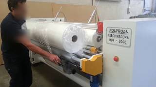 POLYROLL  Cortadora Rebobinadora RDR  Slitter Rewinder [upl. by Ozne]