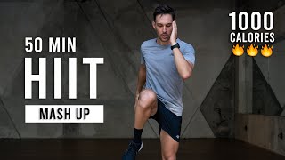 50 Min Fat Burning HIIT Workout  Burn 1000 Calories Full Body At Home [upl. by Nnaael]