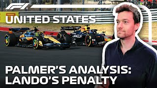 Why Did Lando Norris Receive A Penalty In Austin  Jolyon Palmer’s F1 TV Analysis  Workday [upl. by Imar]