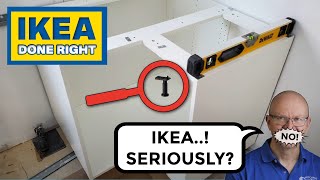 How to adjust the legs on the 38quot IKEA SEKTION Kitchen Corner Cabinet a StepbyStep Guide [upl. by Seraphine165]