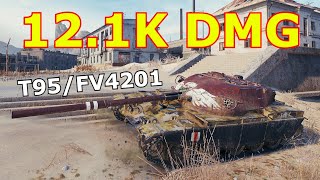 World of Tanks T95FV4201 Chieftain  6 Kills 121K Damage [upl. by Knox]