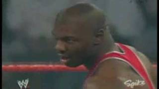 wweraw032904 shelton benjamin vs triple h part 1 [upl. by Gower]