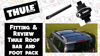 How to fit hints amp tips for Thule Foot pack 775 Roof Square Bars for car with roof bars Roof Rack [upl. by Saucy]