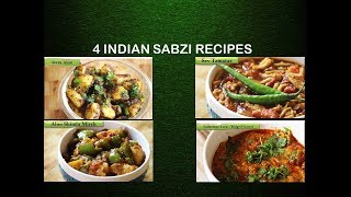 Tadkedaar Indian Sabzi Recipes in Hindi  4 Vegetarian SabziCurry Recipes Rj Payals Kitchen [upl. by Leiria]