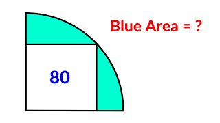 Find the shaded area inside the quarter circle  A Very Nice Geometry Problem [upl. by Vinny]