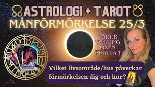 🪐Månförmörkelsens inverkan för VÄDUR OXE TVILLING KRÄFTA 🌚astrologi tarot eclipse reading [upl. by Yenhoj]