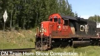 CN Train Horn Show Compilation [upl. by Prue130]