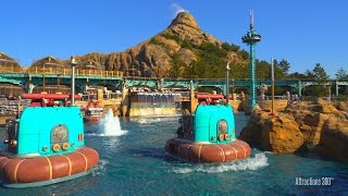 4K AquaTopia Ride  Trackless Technology  Tokyo DisneySea 2016 [upl. by Nnahoj928]