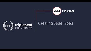 Creating Sales Goals Level 3  TSU [upl. by Karyn]