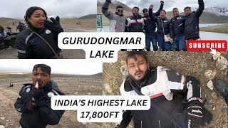 Gurudongmar lake bike ride  Indias Highest lake  17800ft  Kolkata to north sikkim bike ride [upl. by Elleinad]