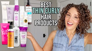 Best Products for Fine Thin amp Low Density Curly Hair  Drugstore amp HighEnd [upl. by Joses17]