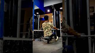 Wide grip seated cable row  Back workout [upl. by Cherin394]