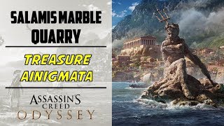 Salamis Marble Quarry  Treasure Ainigmata War Supplies Location  Attika  AC ODYSSEY [upl. by Clarice]