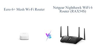 Amazon eero 6 vs NETGEAR Nighthawk WiFi 6 Router 🆚  Speed Coverage Features [upl. by Ayerdna]