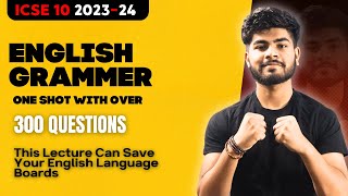 English Language One Shot Marathon  Grammar Portion  ICSE Class 10 2024  Prepositions [upl. by Lenette]