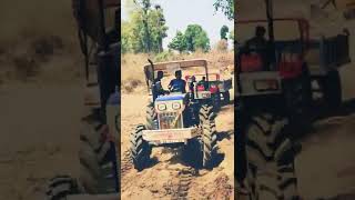 swaraj 744 4x4 vs mahindra vuwo 585 4x4 tractor shorts kisan tochan [upl. by Rai946]