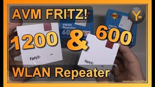 UnboxingFirst Look AVM FRITZ WLAN Repeater 600 und 1200 [upl. by Ttoile]