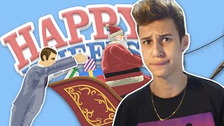 LADRÃO DE PRESENTES  Happy Wheels [upl. by Ahsyekal]