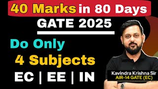 🔥 40 marks plan for GATE aspirants  KK Sir AIR14 GATE [upl. by Alledi]