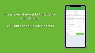 Create Calendar Events  The Equestrian App [upl. by Linskey937]