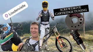 Loudenvielle adventure laps sick tracks fork cartridge tuning with an screwdriver [upl. by Wilhelmine138]